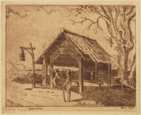 KG 09616
<br/>
Gardoe (wachthuisje) op Java
<br/>
<em>Nicolaas, Johannes (1885-1943)</em>